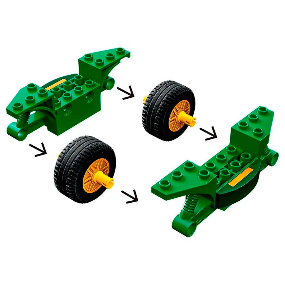 Конструктор LEGO NINJAGO Уличный мотоцикл ниндзя Ллойда 64 дет. - фото 8