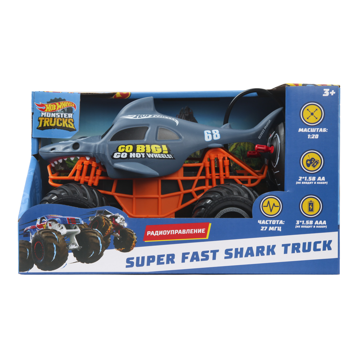 Монстр-трак РУ Hot Wheels 1:20 - фото 2