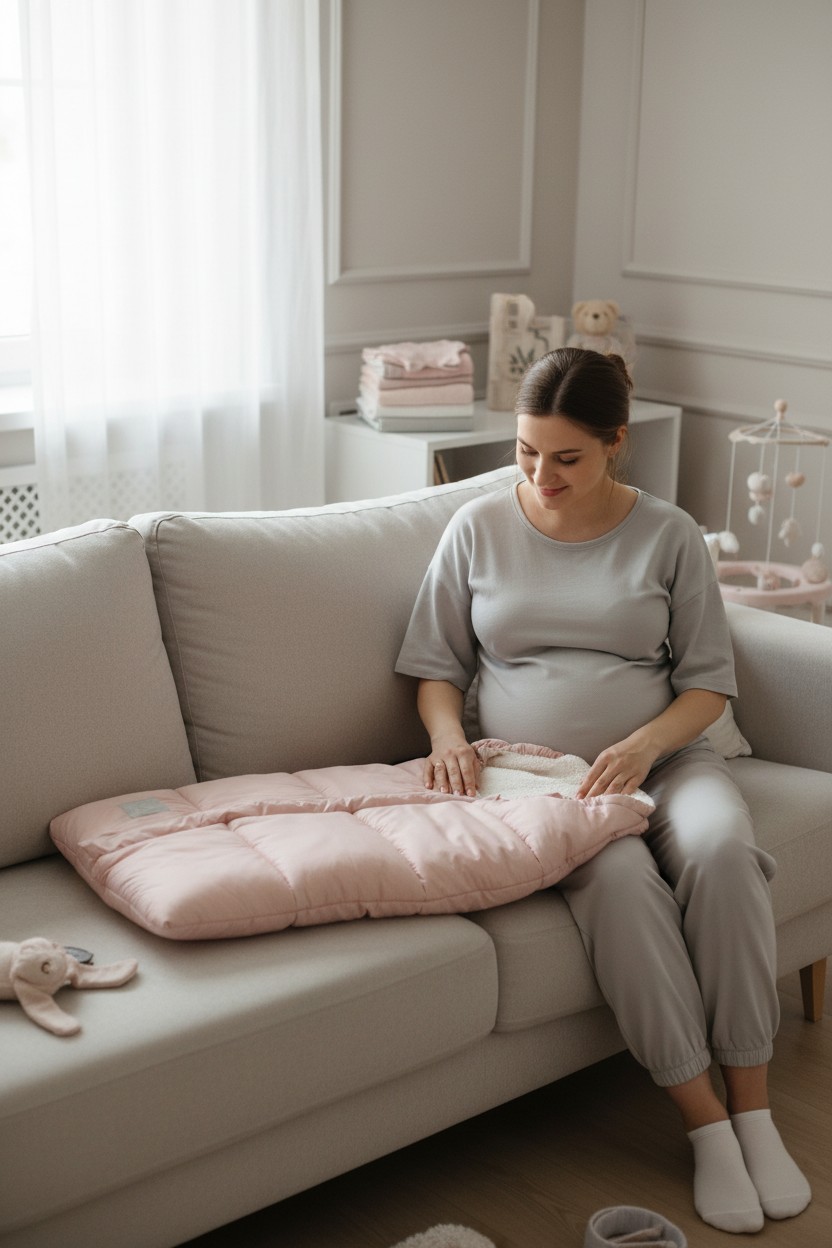 Конверт в коляску Bunnyphant розовый - фото 2