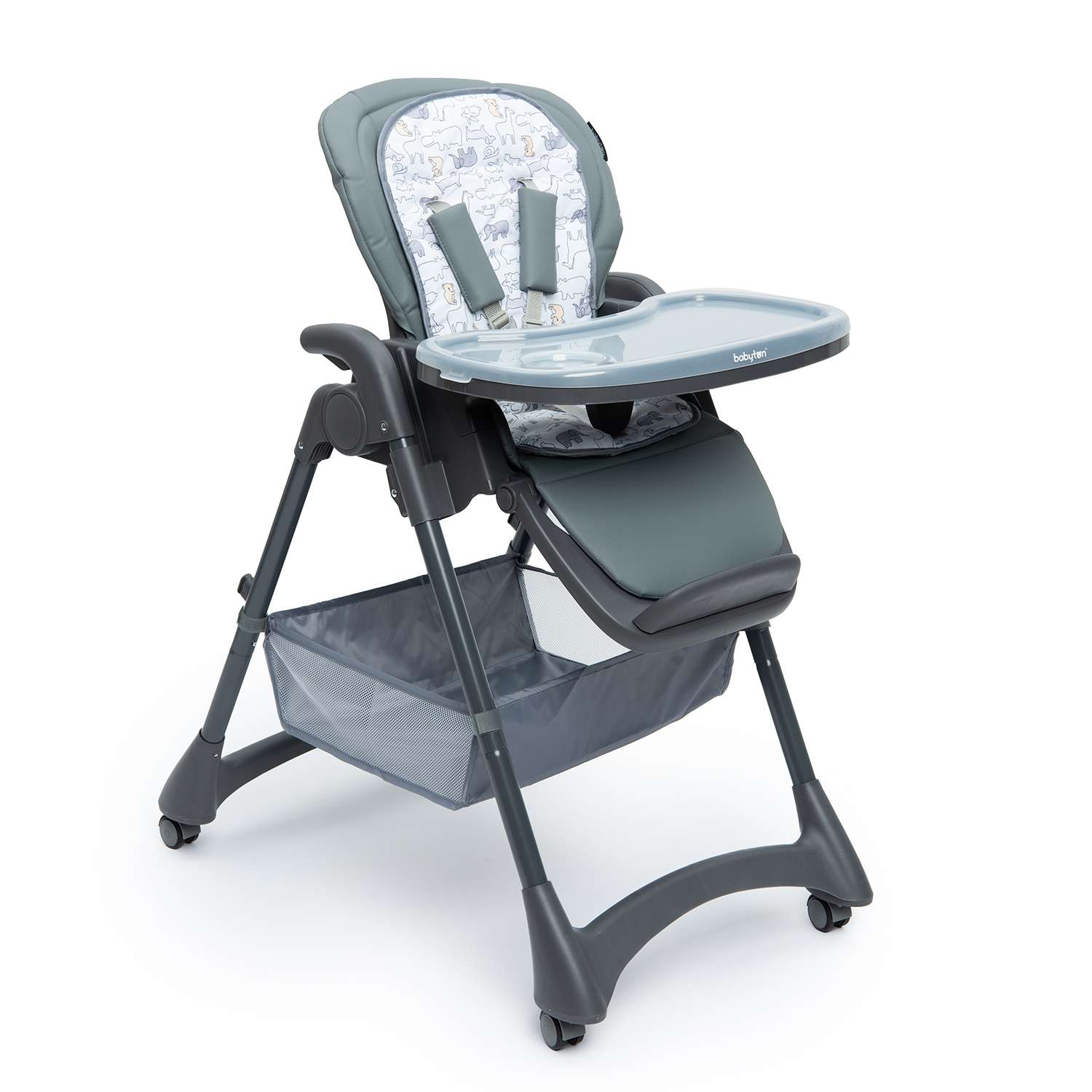 Стульчик для кормления Babyton Sweet Meals Grey классический - фото 6