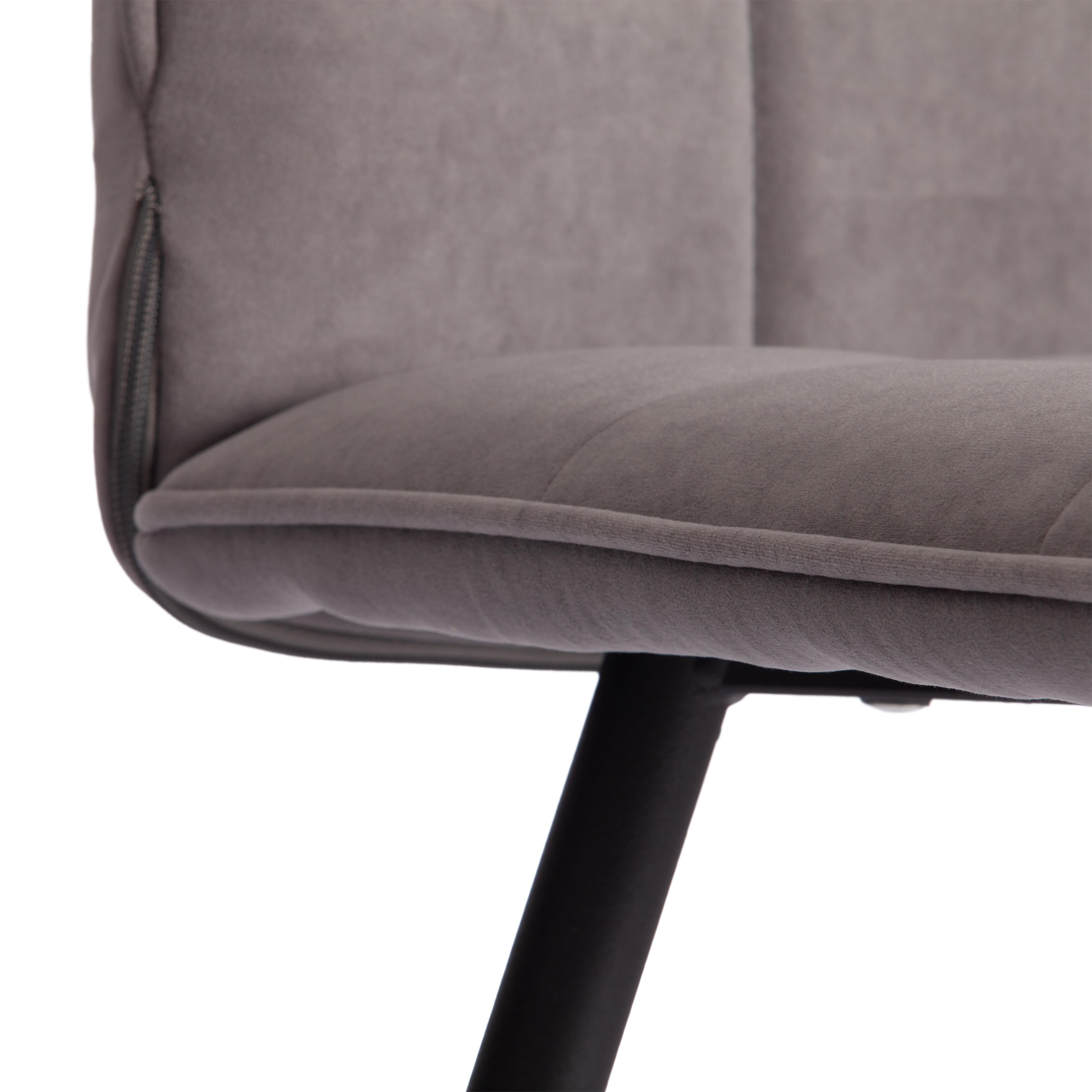 Стул TETCHAIR Bari LT велюр серый - фото 19