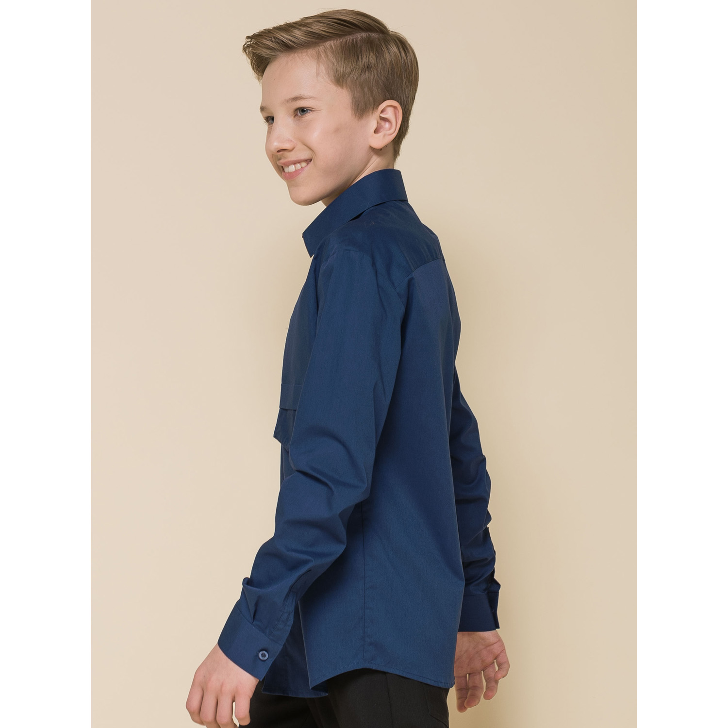 Рубашка Pelican BWCJ8113/Темно-синий - фото 2