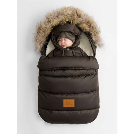Конверт в коляску Happy Baby коричневый