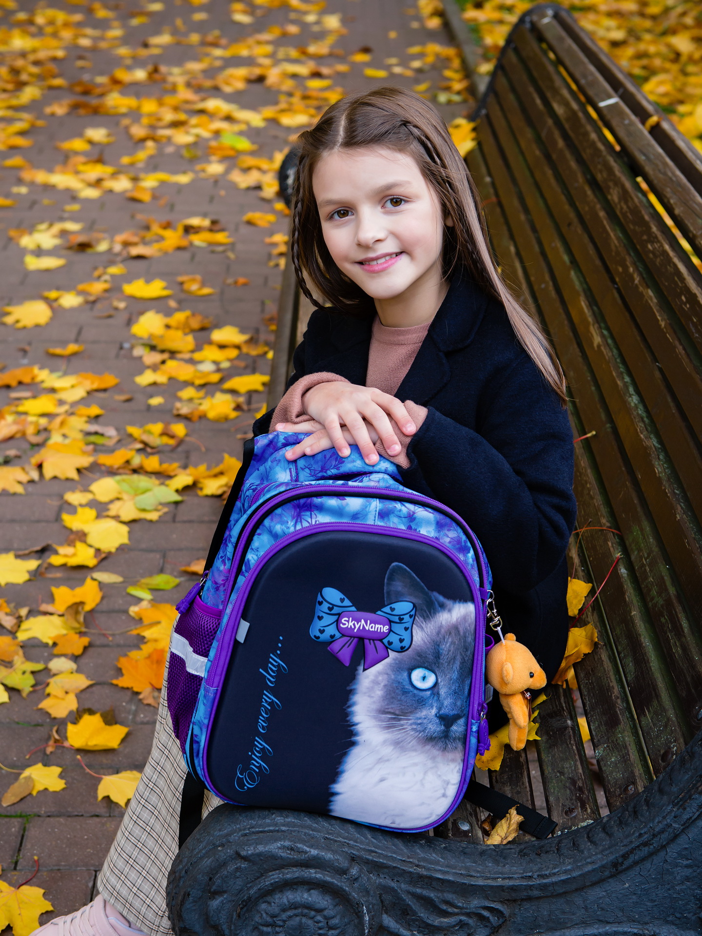 Рюкзак SkyName анатомическая спинка + брелок - фото 4