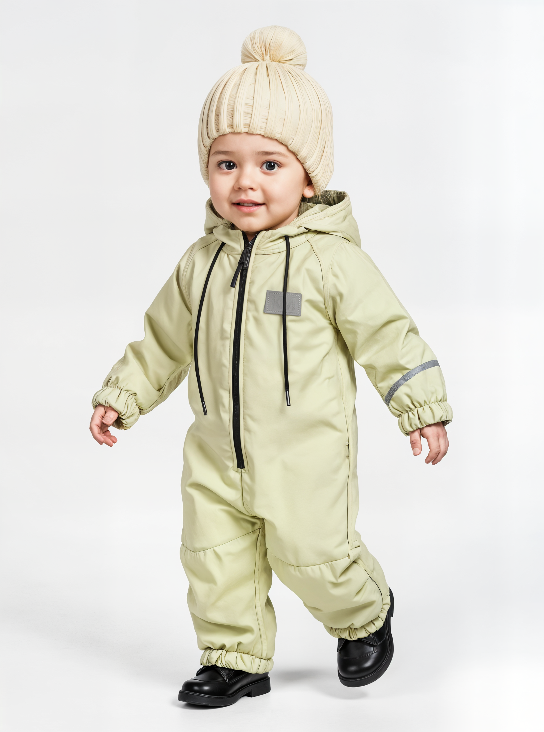 Комбинезон KiMMi Baby Кб-150830-043 серо-бежевый - фото 4