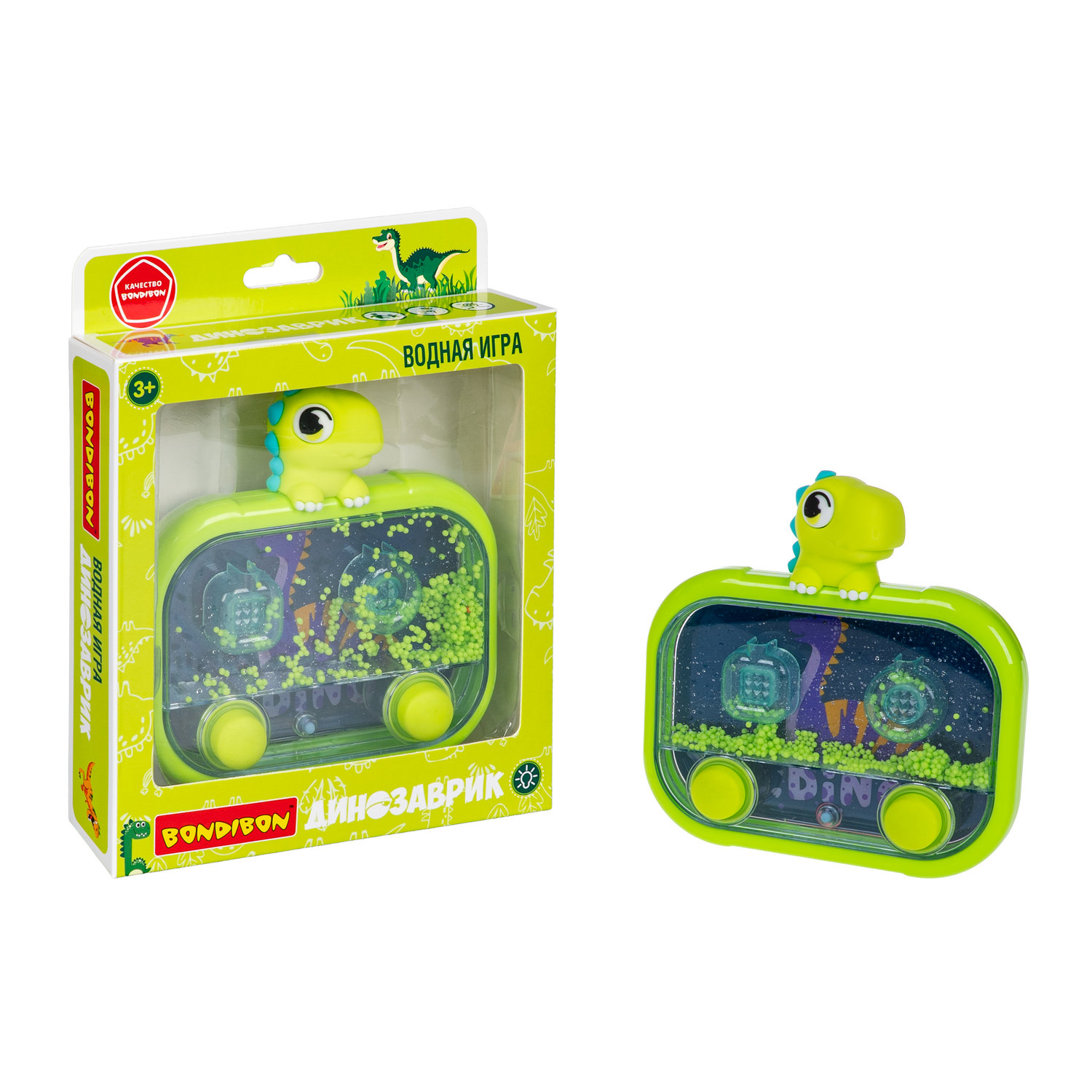 Настольная игра Bondibon ДИНОЗАВРИК шарики и подсветка - фото 5