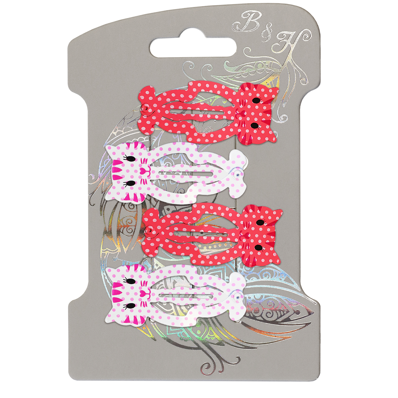 Заколка B and H 4 шт. W0135 W0137 - фото 4