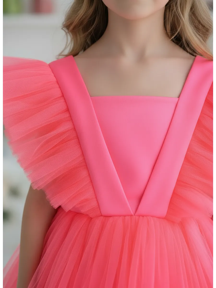 Платье LELUkids 123.41.86к/неон - фото 5