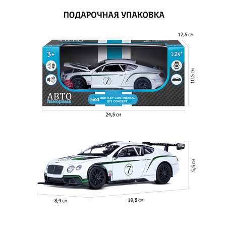 Автомобиль АВТОпанорама Bentley Continental GT3 Concept 1:24