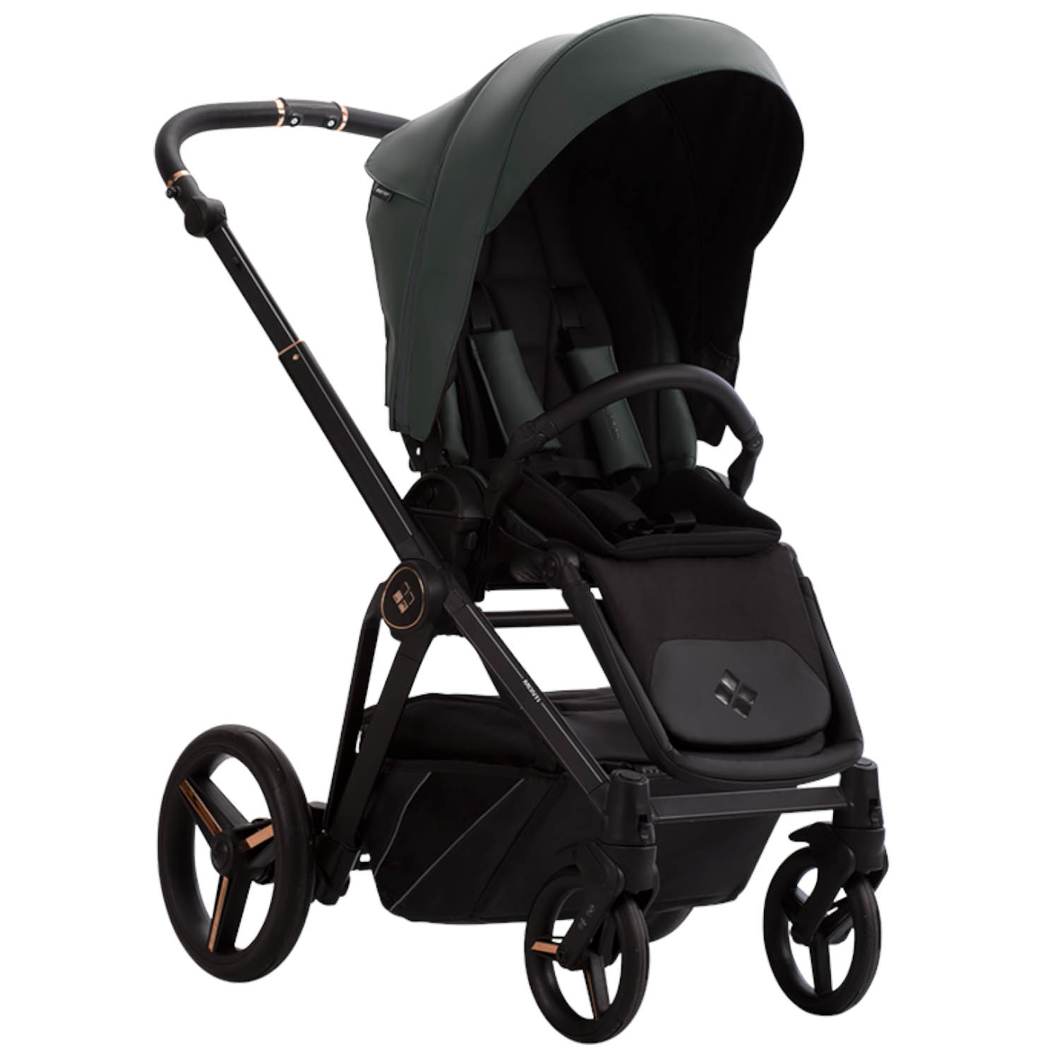 Коляска 2в1 Bebetto Monti Pro 02 Stella т.зеленый зеленый - фото 7