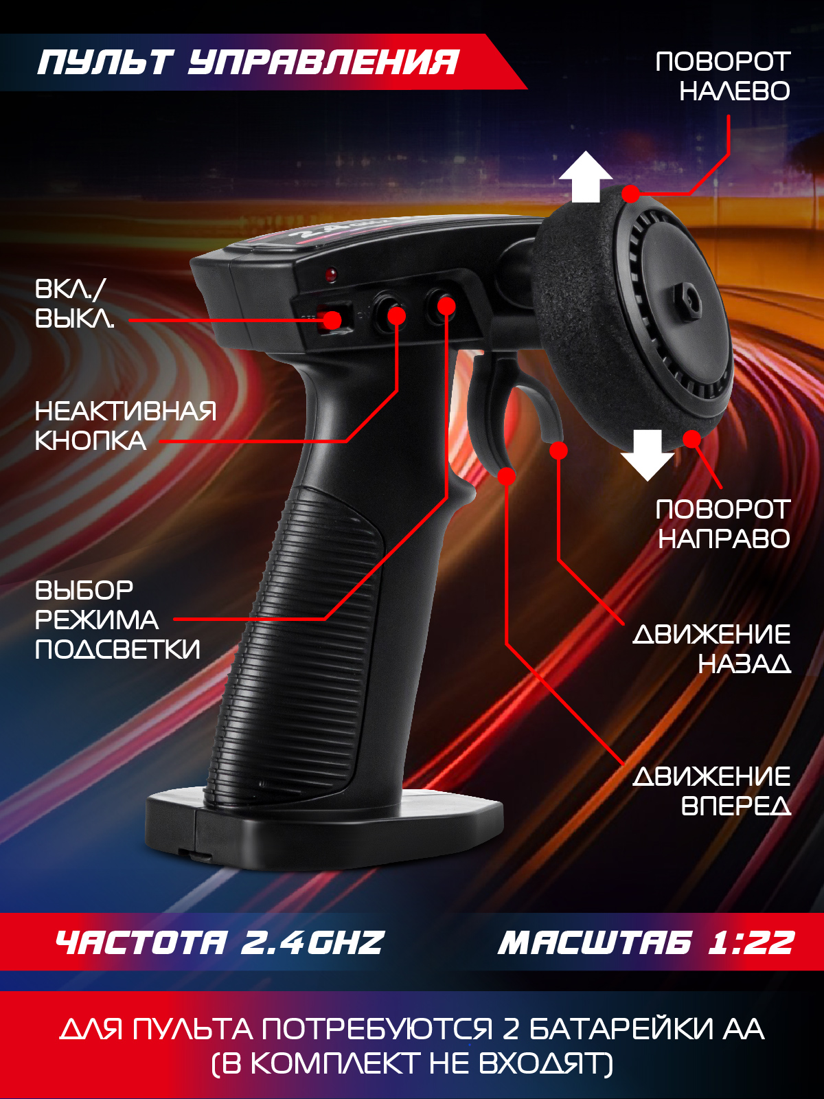 Автомобиль РУ AUTODRIVE 1:22 - фото 4