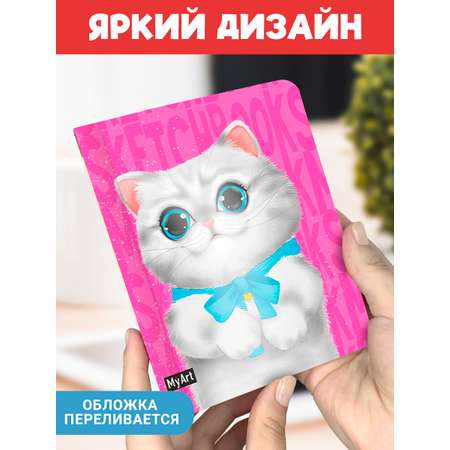 Скетчбук Проф-Пресс карманный блокнот Meowbook. А6 80 лист. 1 шт.