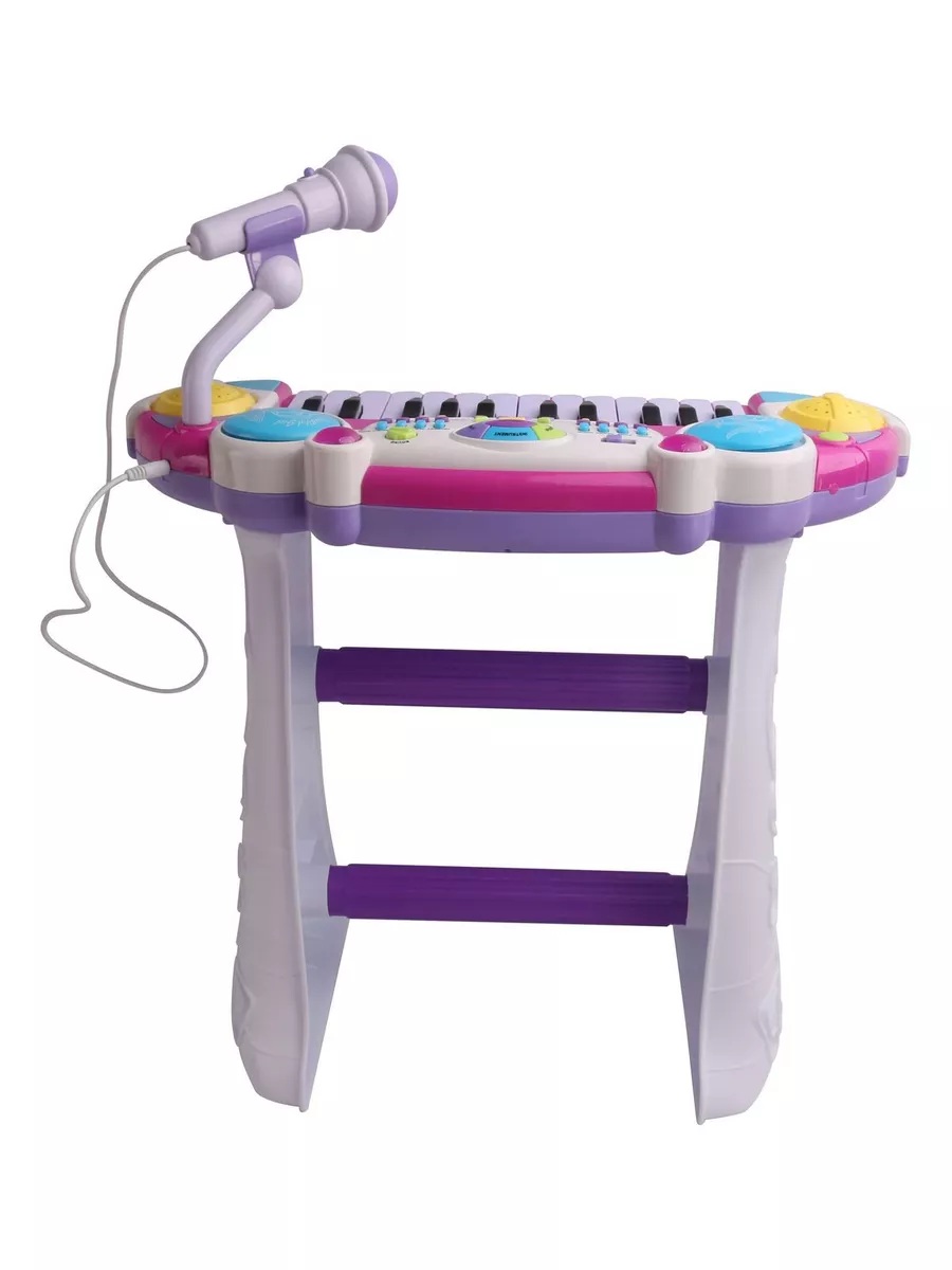 Игрушка музыкальная CASTLELADY Напольный со стульчиком синтезатор - фото 10