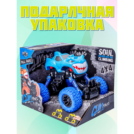 Автомобиль BAZUMI Jeep Монстр трак 1:85 синий
