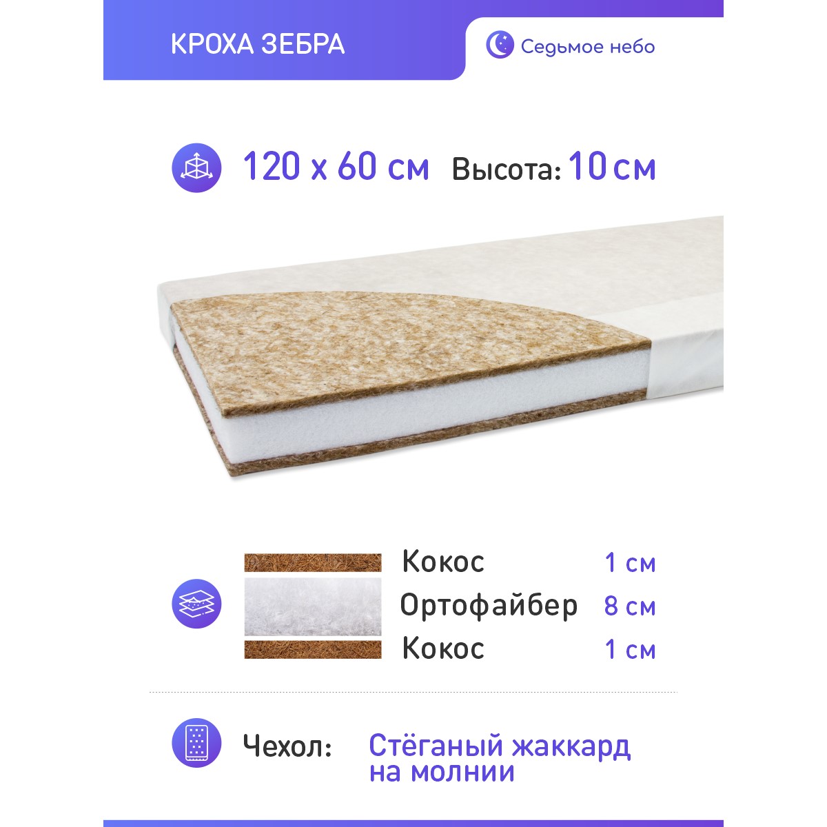 Матрас Embrio Кроха 120х60 - фото 2