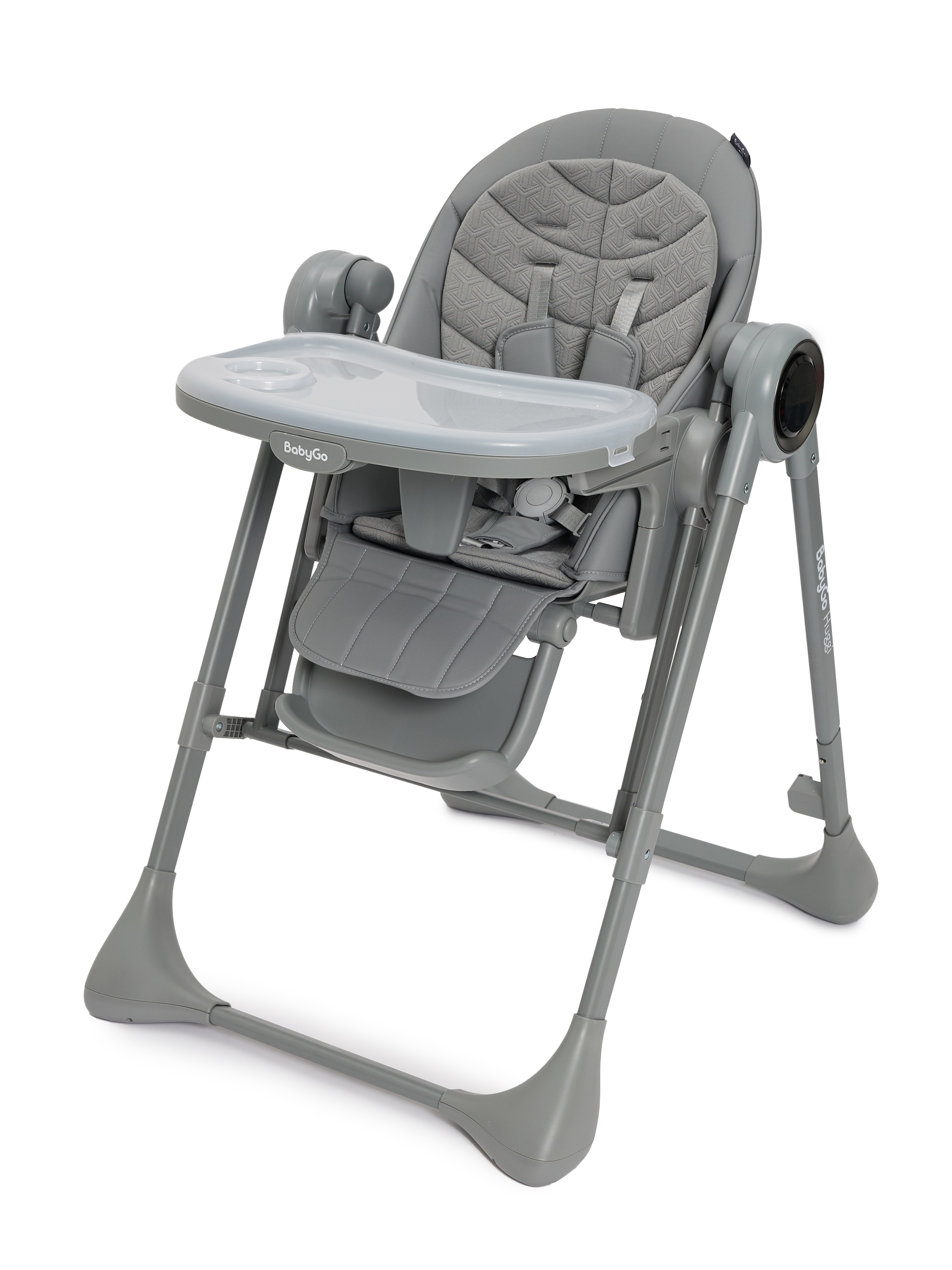 Стульчик для кормления BabyGo Huggi grey серый - фото 2