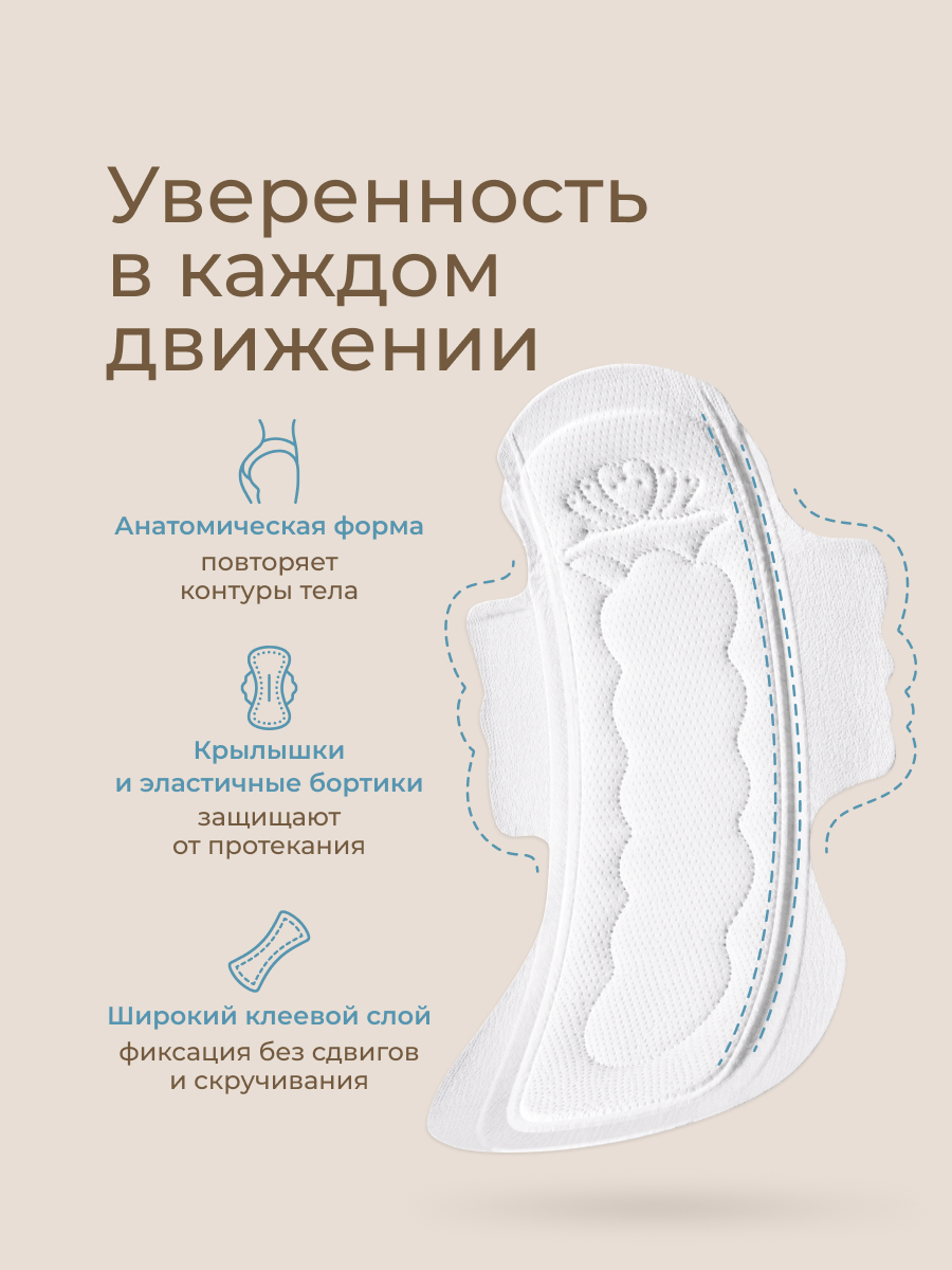 Прокладки послеродовые ROXY-KIDS Extra plus с бортиками и крылышками 41 см 10 шт - фото 3