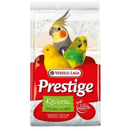 Песок для птиц Versele-Laga Prestige Kristal Shell Sand с ракушечником Белый 5кг