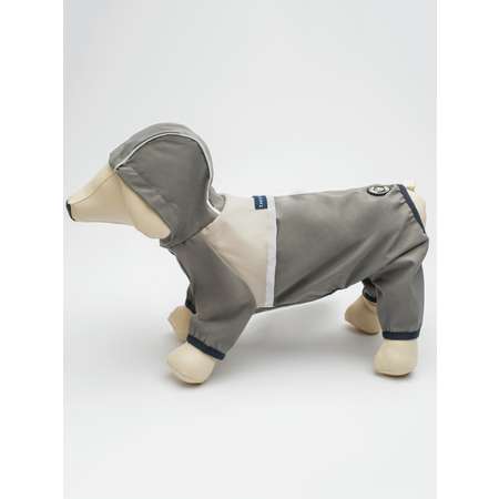 Дождевик для собак серый PIFPAF DOG