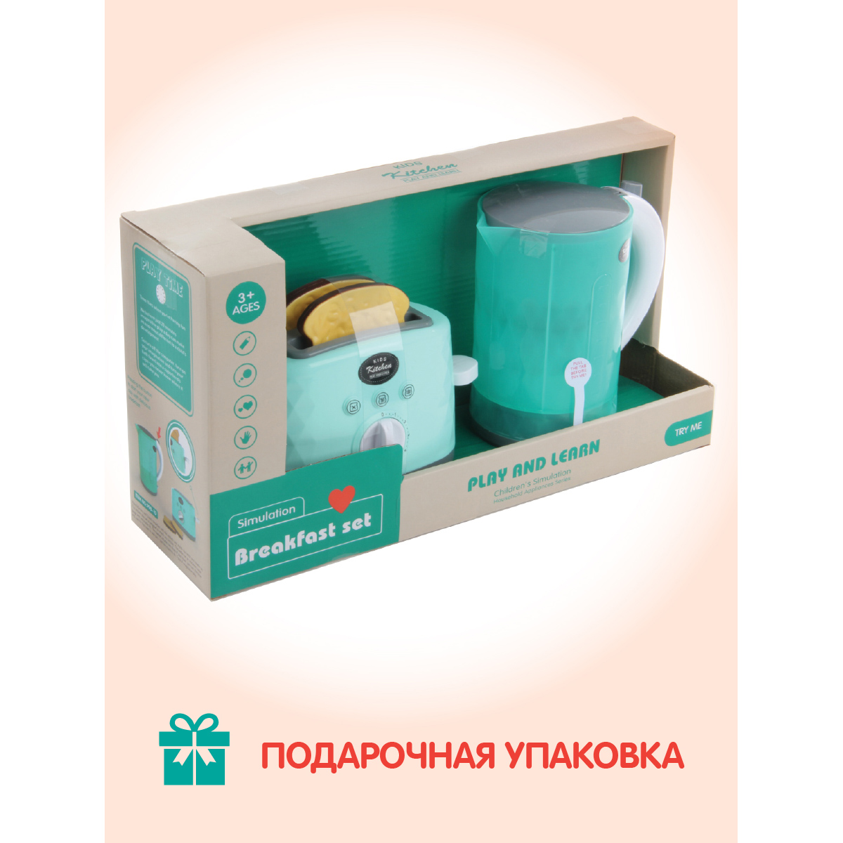 Игрушка Veld Co чайник, тостер 2 предм. - фото 6