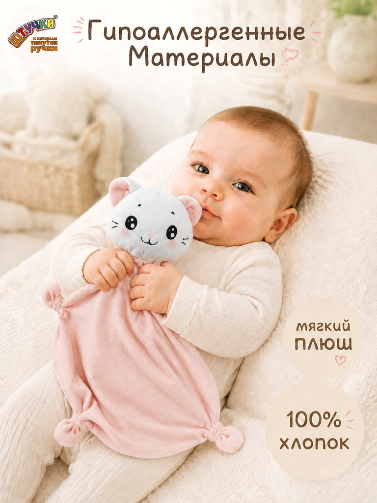 Игрушка Штучки к которым тянутся ручки комфортер кот - фото 3