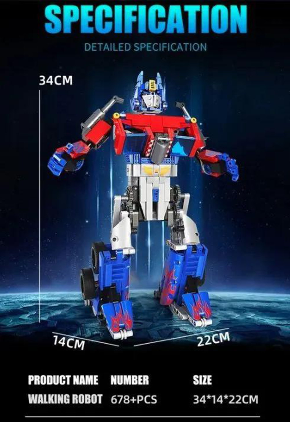 Конструктор Mould King Робот трансформер Оптимус - фото 6