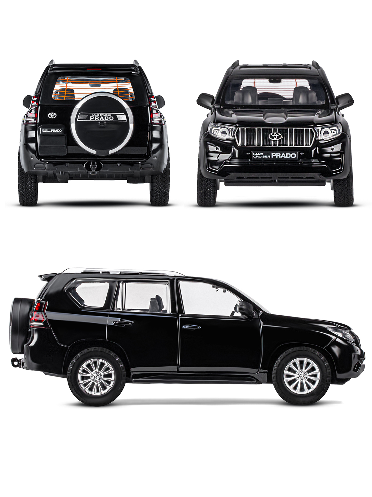 Внедорожник АВТОпанорама Toyota Land Cruiser Prado 1:24 JB1251507 - фото 11