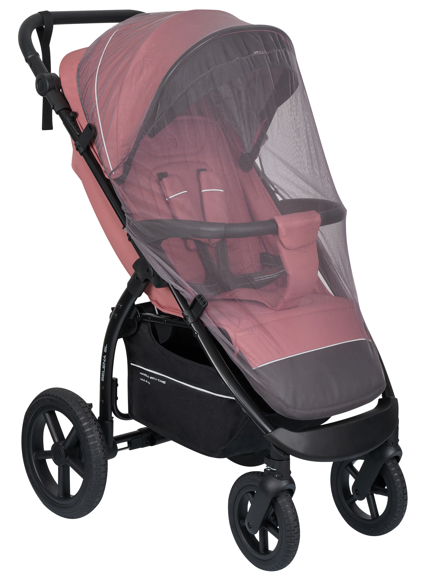 Коляска прогулочная JOVOLA Selena SL, всесезонная розовый - фото 26