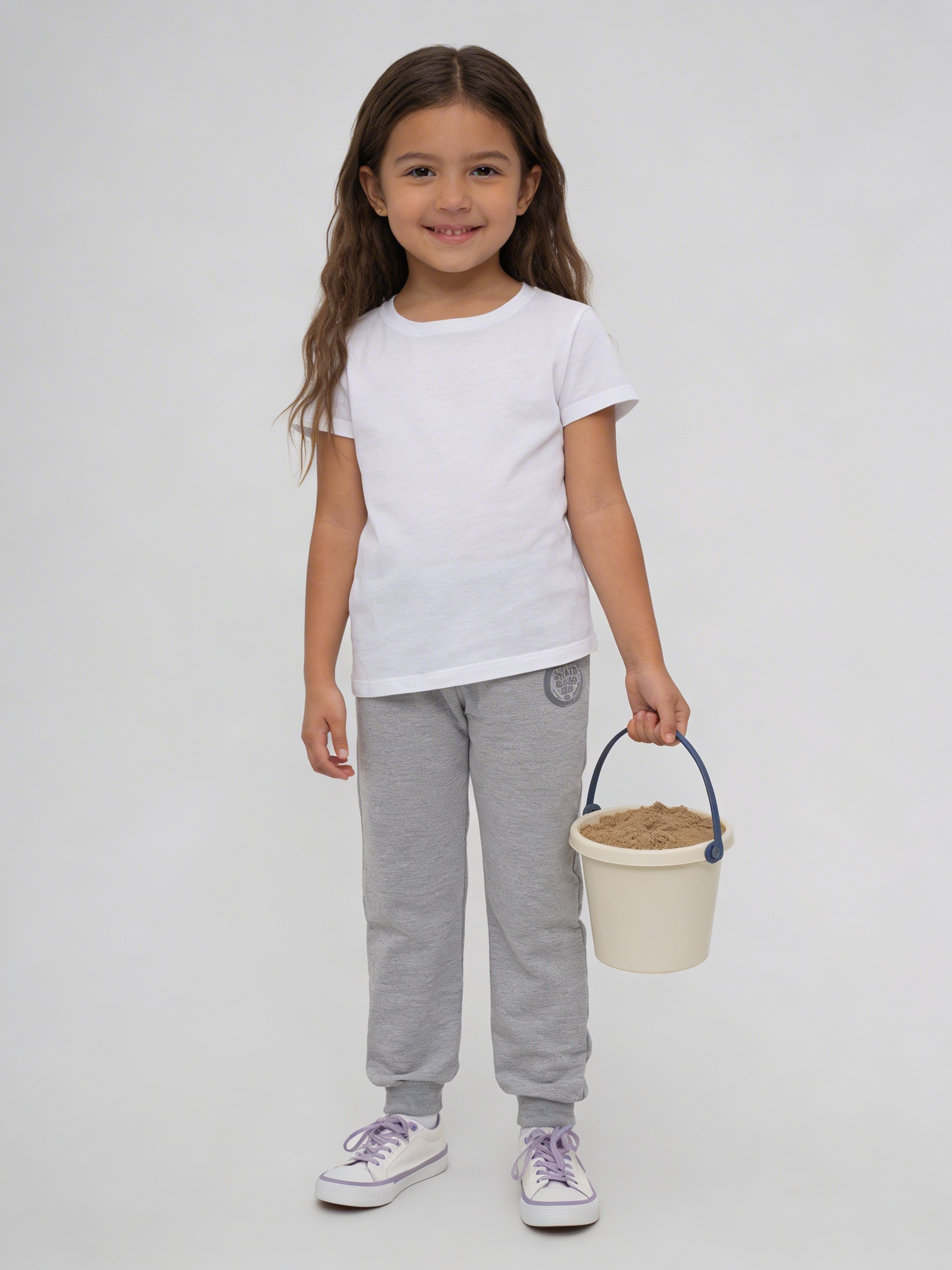 Брюки Утенок 446п меланж скейт - фото 3