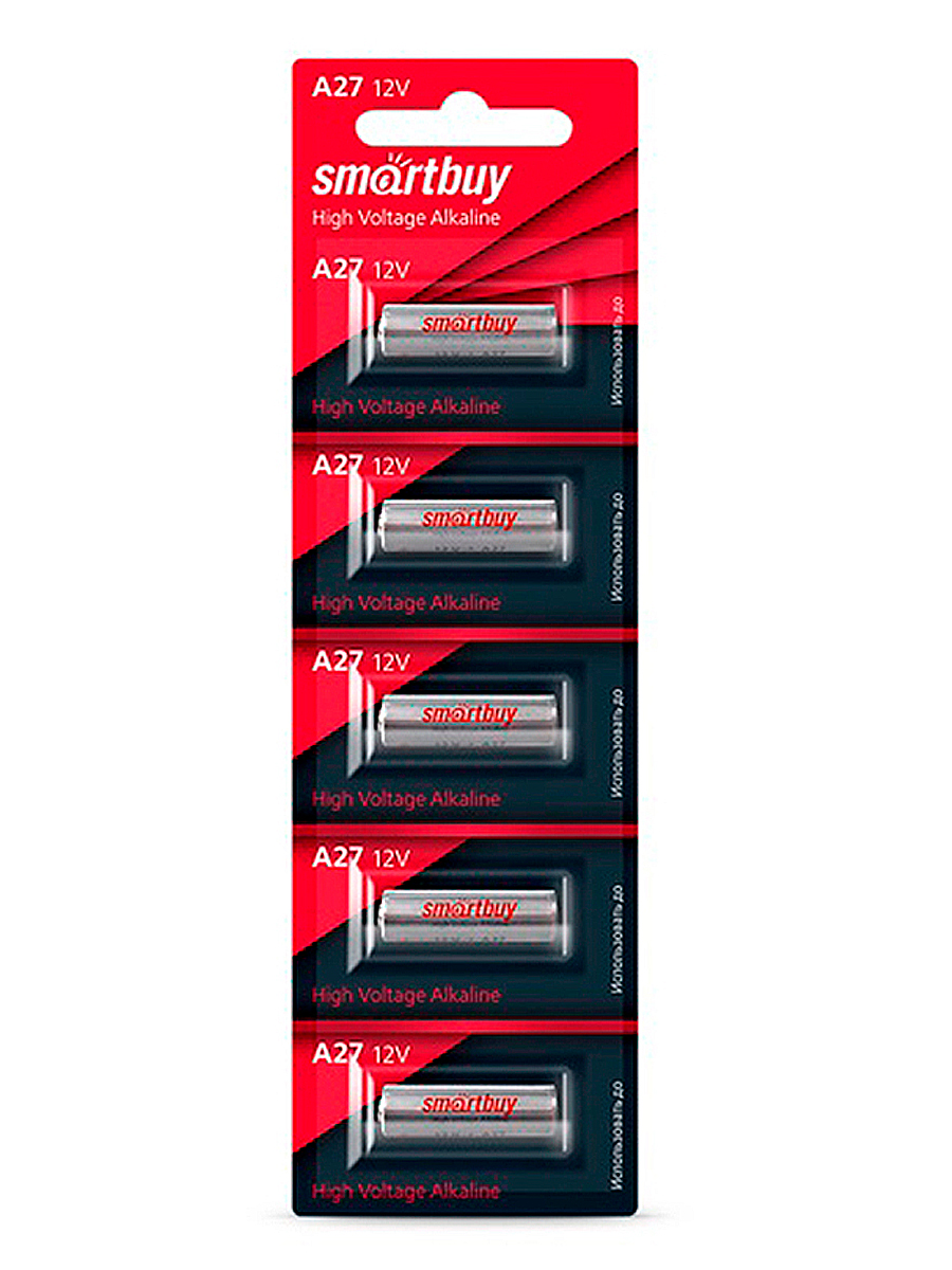 Элемент питания Smartbuy A27 - 5 шт. в упаковке - фото 1