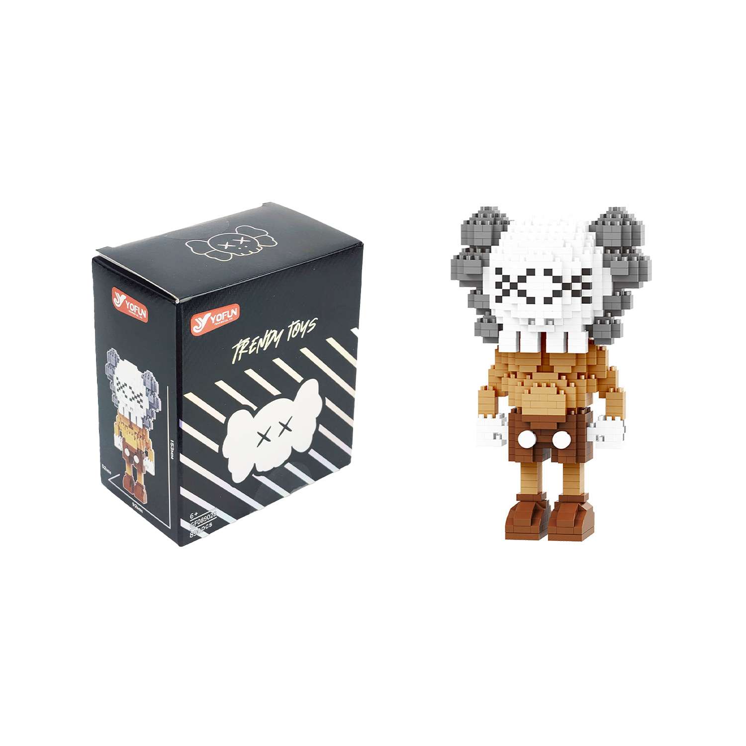 Конструктор Yiwu Yofun Trading Co Balody Kaws из мини-блоков - фото 3