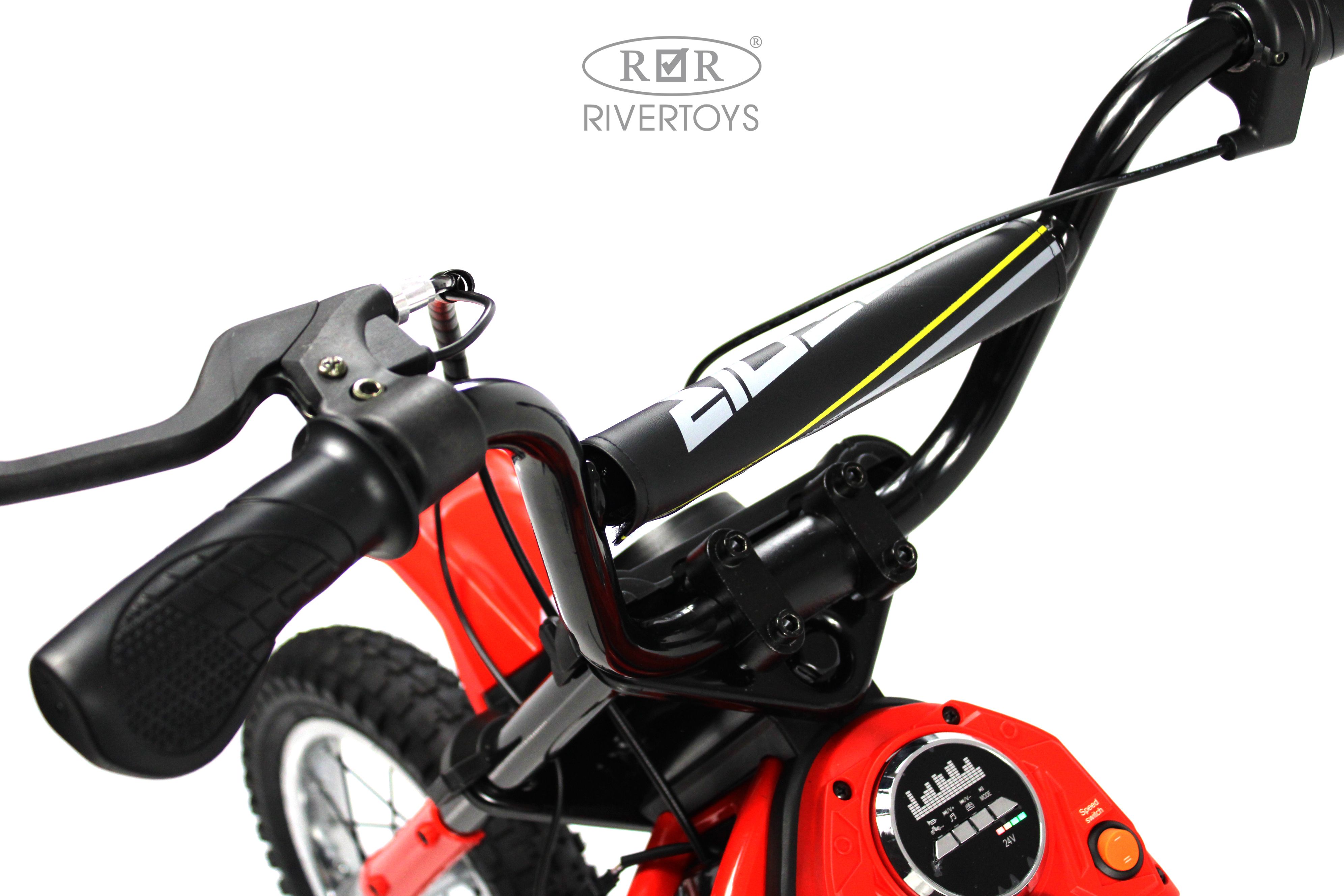 Электромотоцикл RIVERTOYS A005AA-MOTO-RED - фото 10