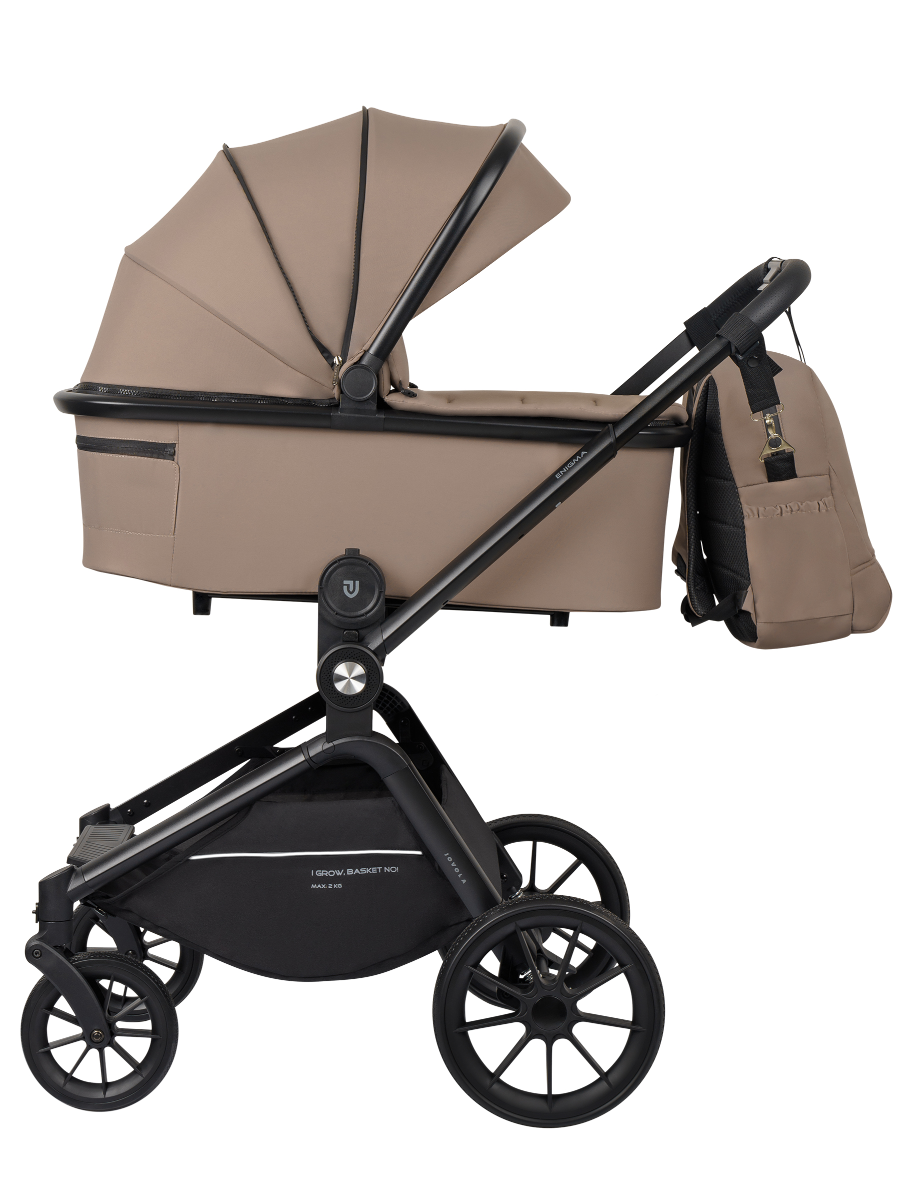 Коляска 3в1 JOVOLA Enigma коричневый - фото 18