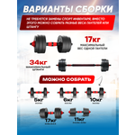 Набор блинов с грифом БлинДаГриф гантель 17кг 2 шт