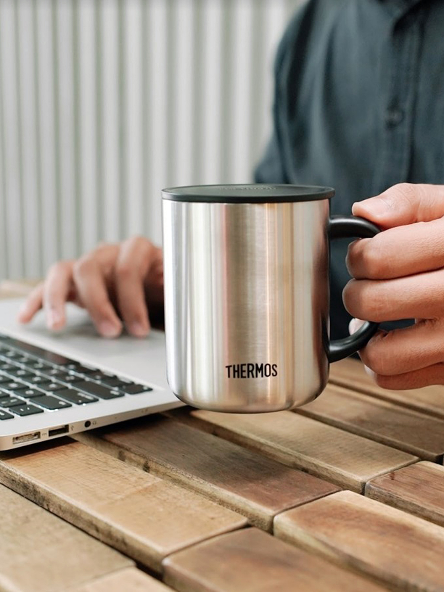 Термокружка для чая кофе 450 мл THERMOS JDG-452 стальная – нержавеющая сталь тепло/холод 3/6 часов - фото 11