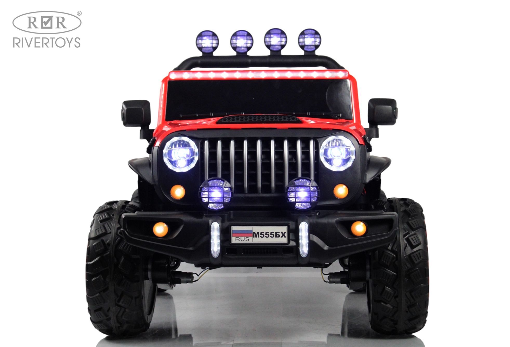 Электромобиль RIVERTOYS М555БХ-NEW-RED С пультом ДУ - фото 2