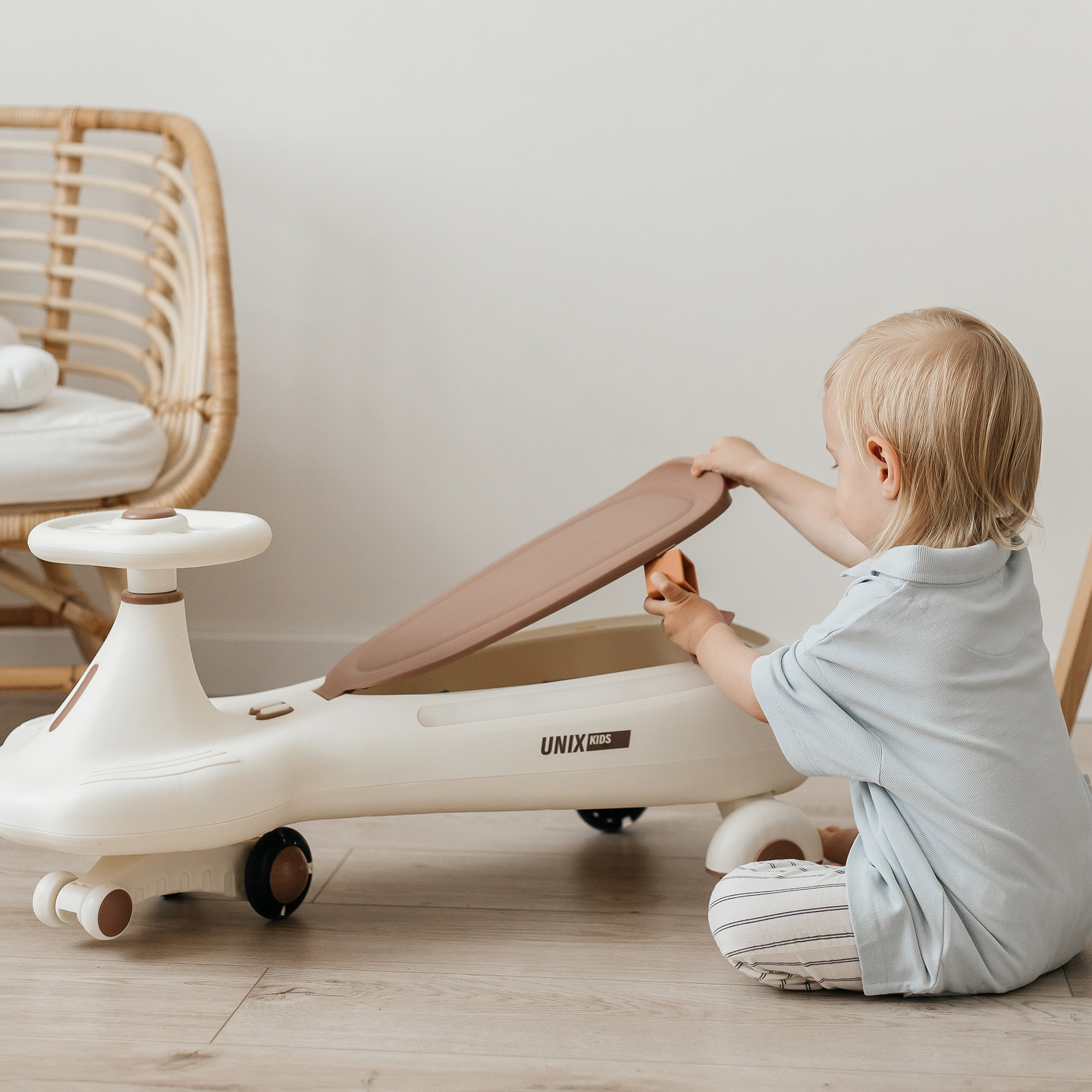 Пушкар UNIX Kids Bibicar бежевый на веревочке - фото 20