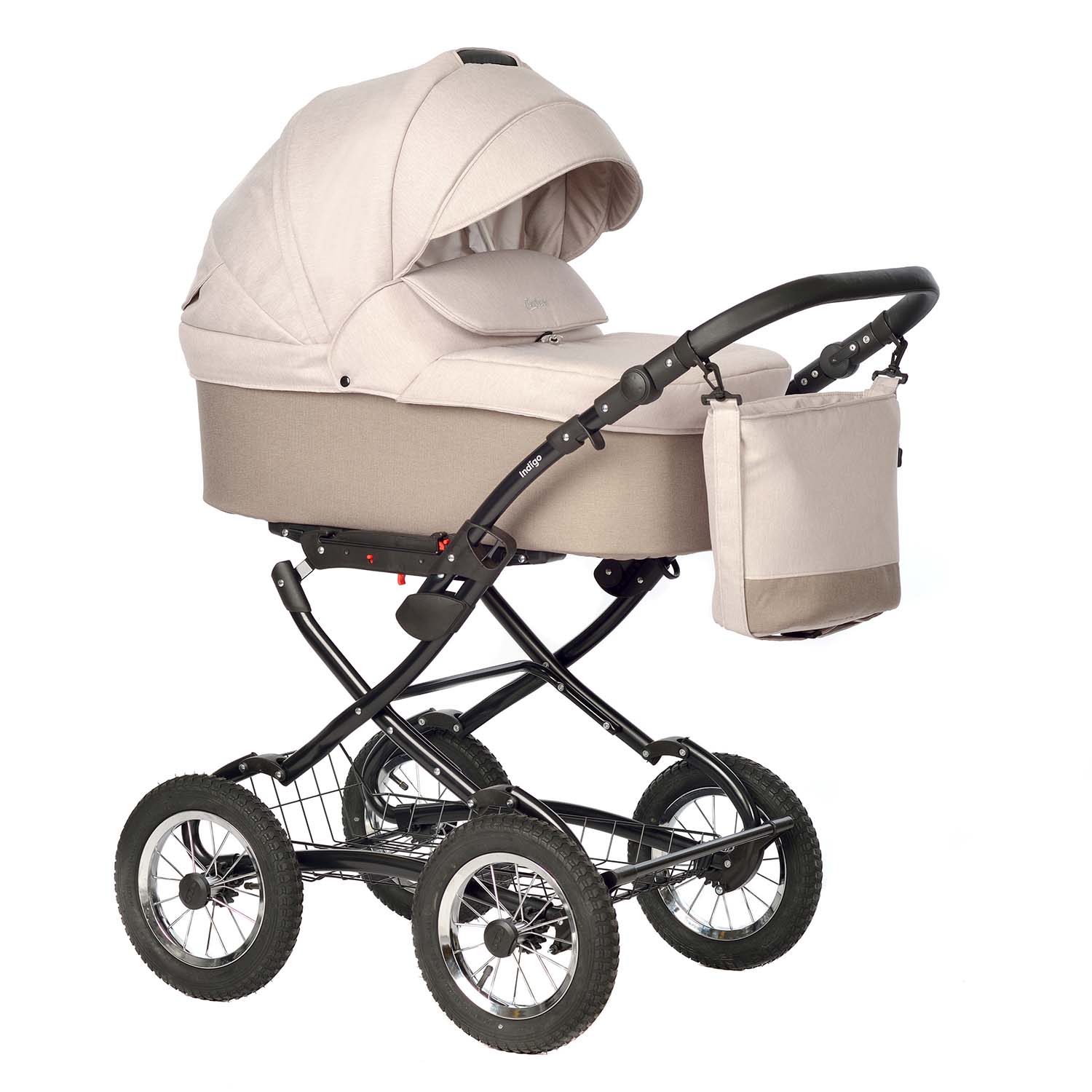 Коляска 2в1 Indigo Barbara Classic 08 бежевый - фото 2