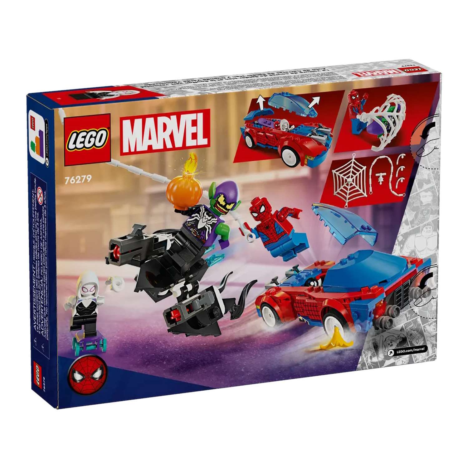 Конструктор LEGO Marvel Super Heroes Spider-Man Car and GreenGoblin 227 дет. - фото 7