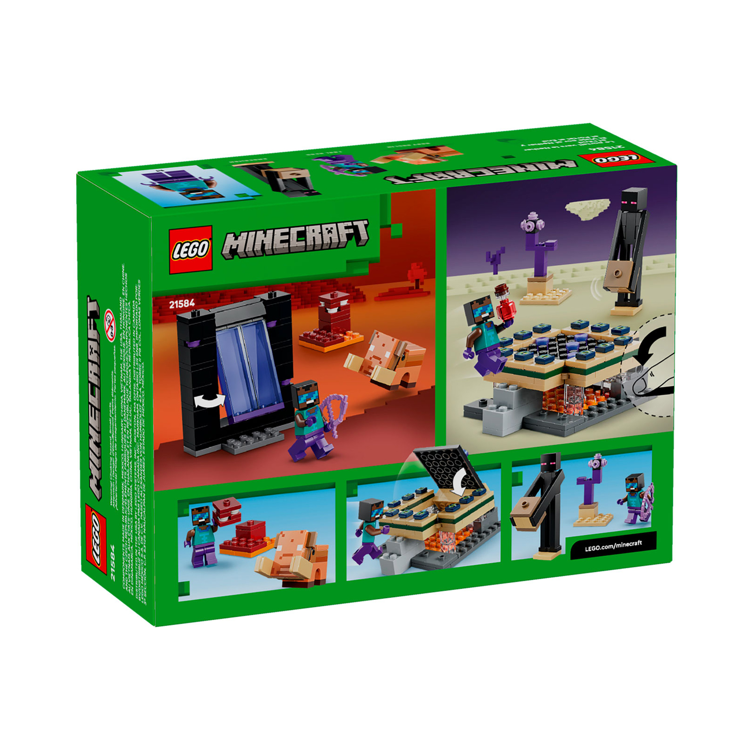Конструктор LEGO Minecraft Путешествие к порталу Края 192 дет. - фото 3