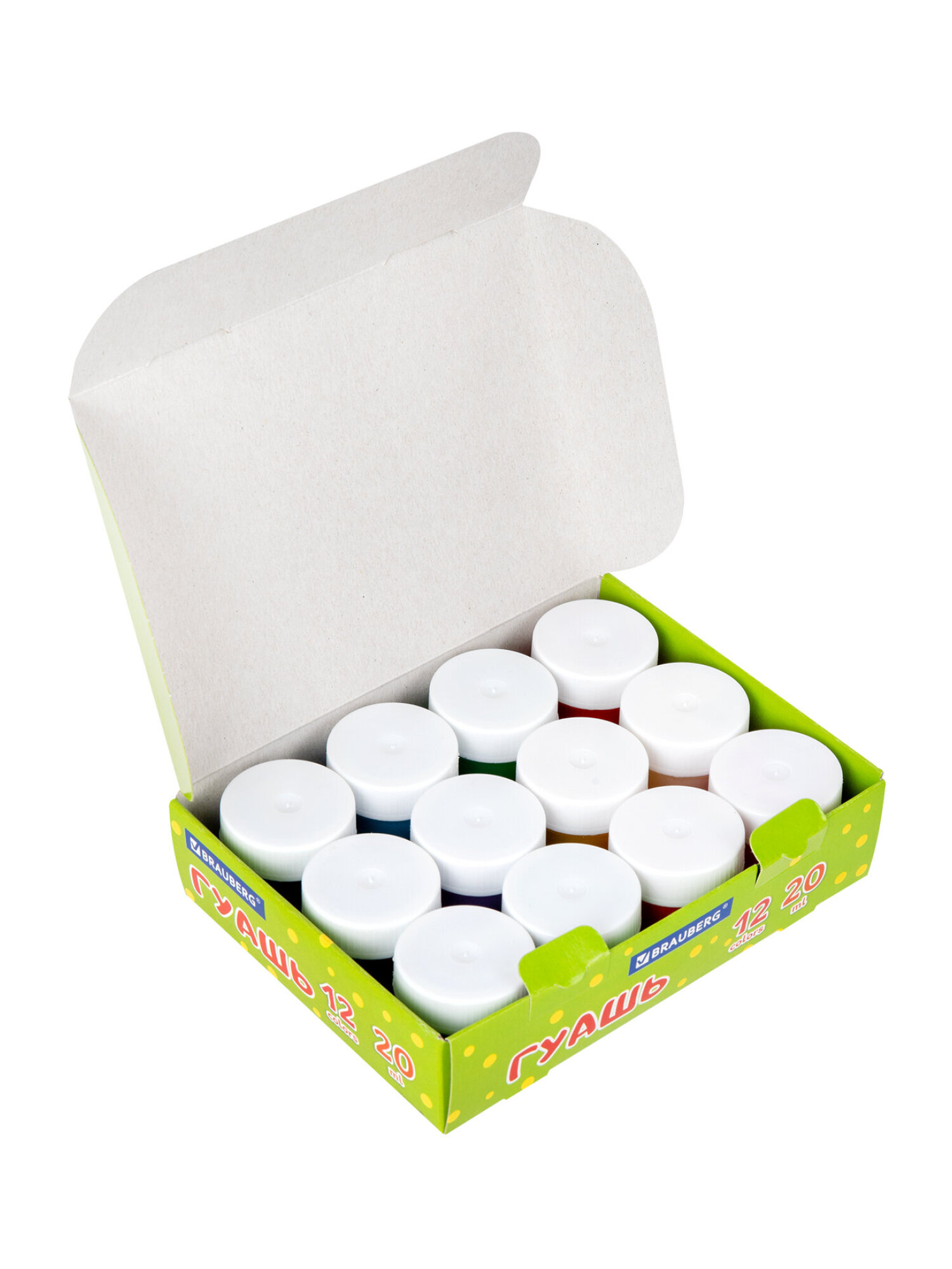 Краски гуашь Brauberg 12 цв. - фото 9