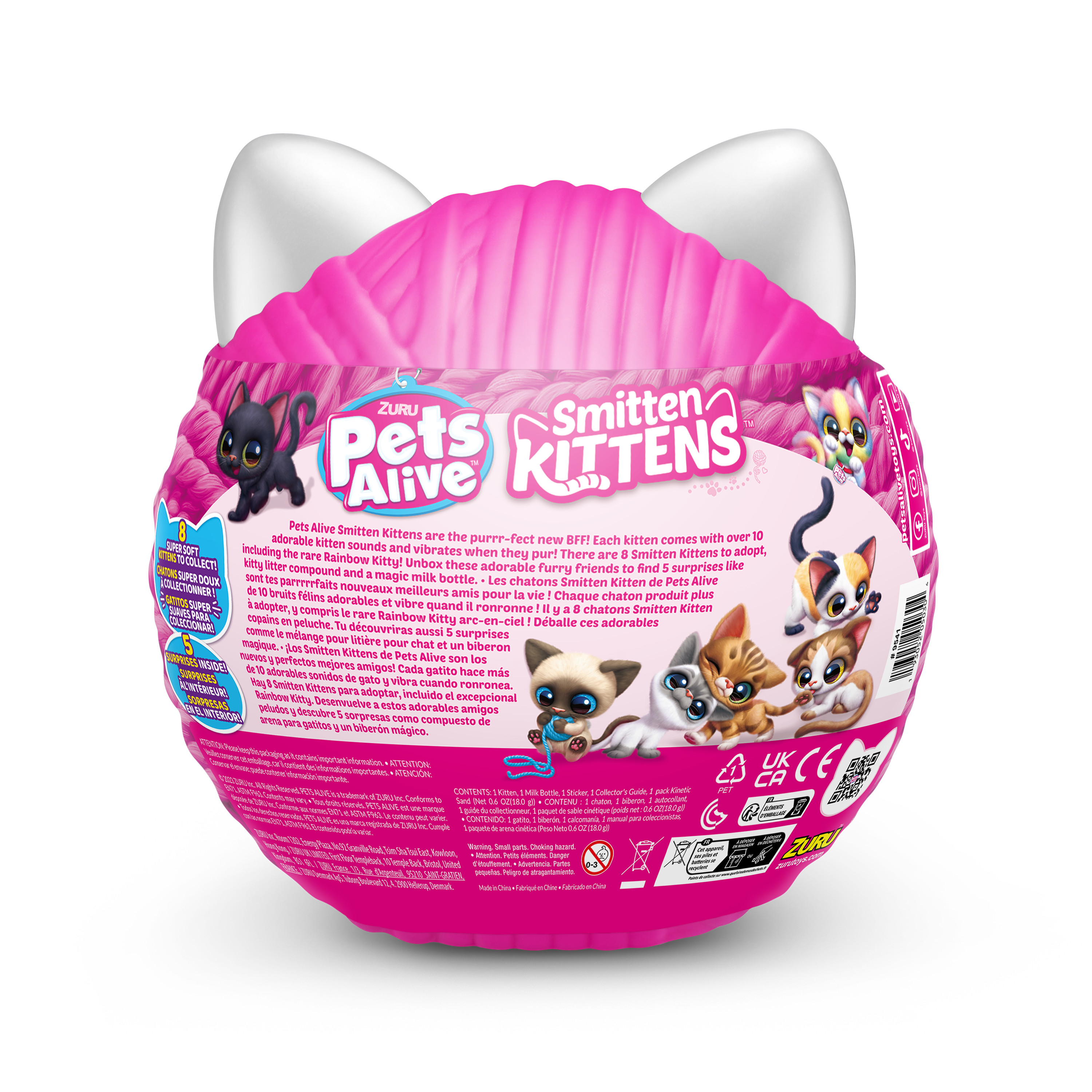 Игрушка мягкая Zuru Pets Alive котик Smitten Kittens - фото 20