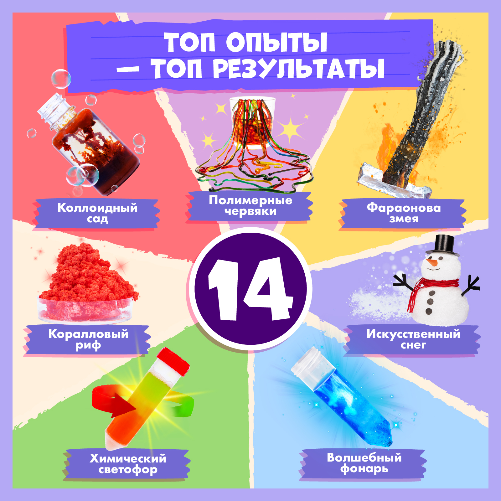 Набор для опытов WOW! HOW? 14 химических экспериментов - фото 6