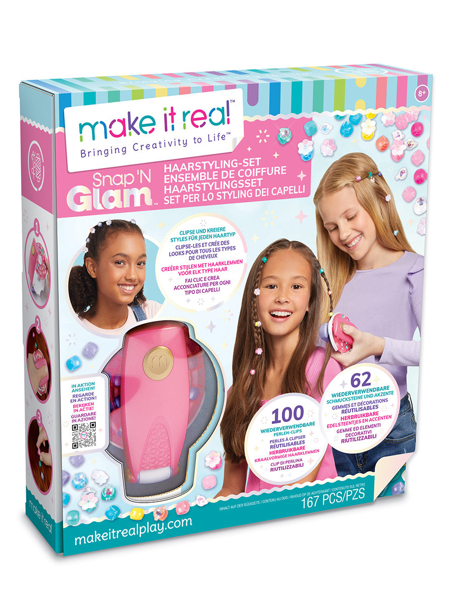 Набор для творчества Make it Real плетение Создай украшения для волос - фото 12