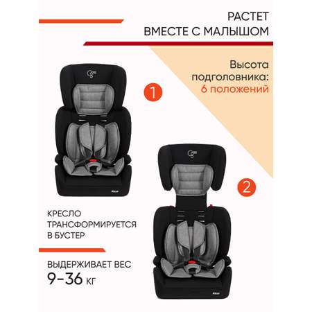 Автокресло CARING STAR Alcor 1/2/3 (9-36 кг)