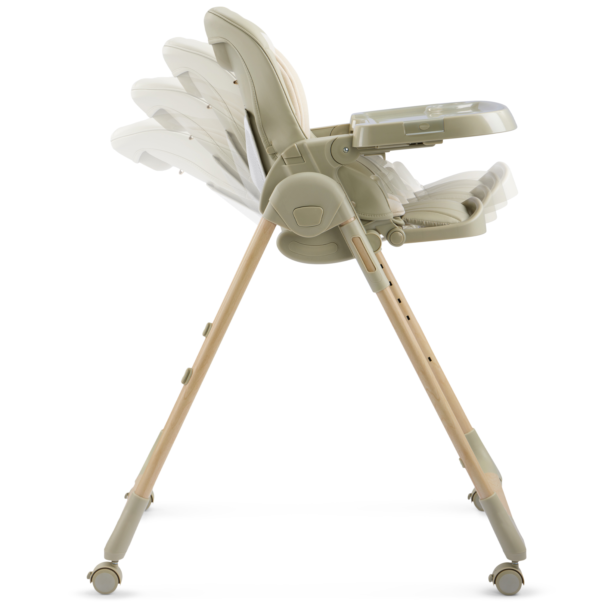 Стульчик для кормления Happy Baby WILLIAM LUX зеленый - фото 8