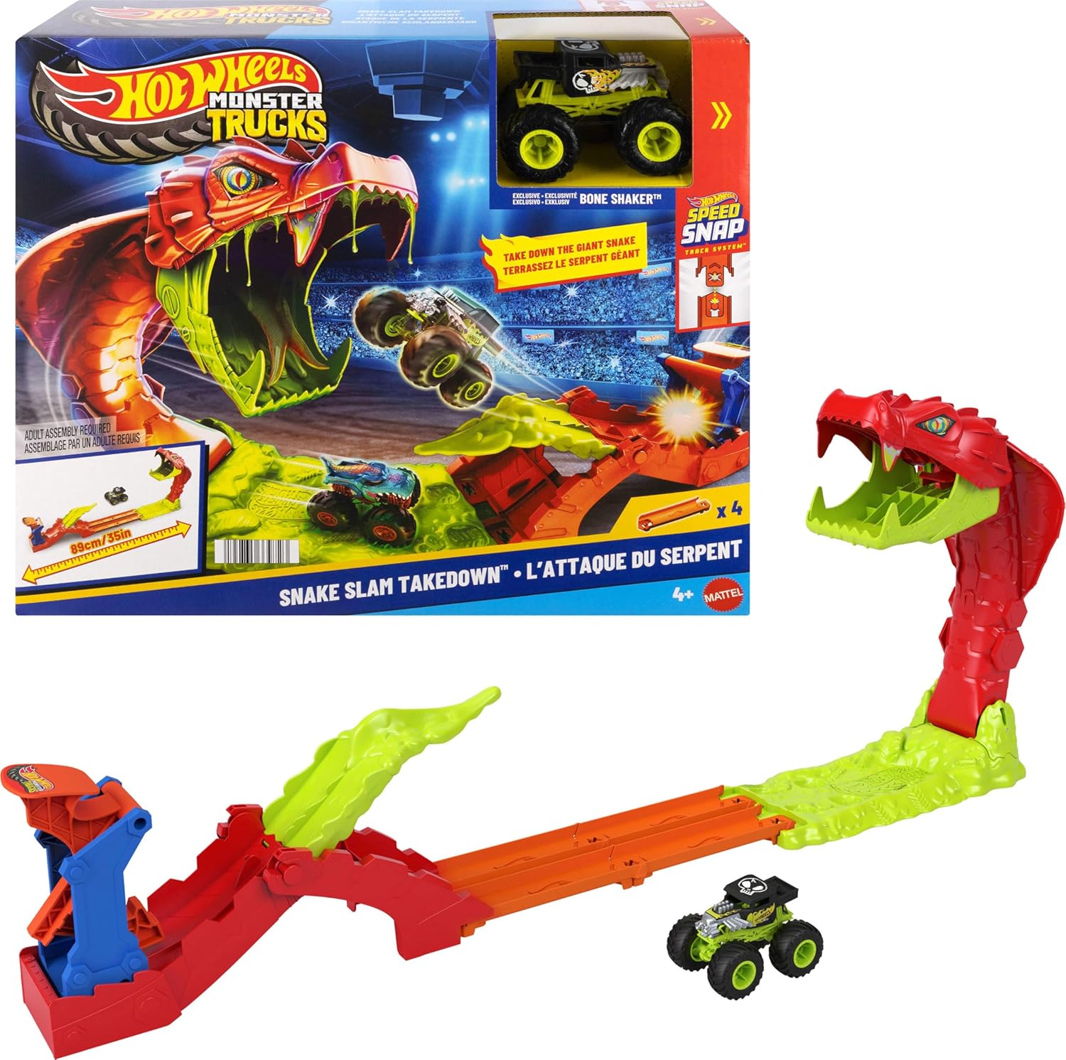 Изображение товара Трек Hot Wheels Вызов змеи — гоночная трасса с ловкими поворотами