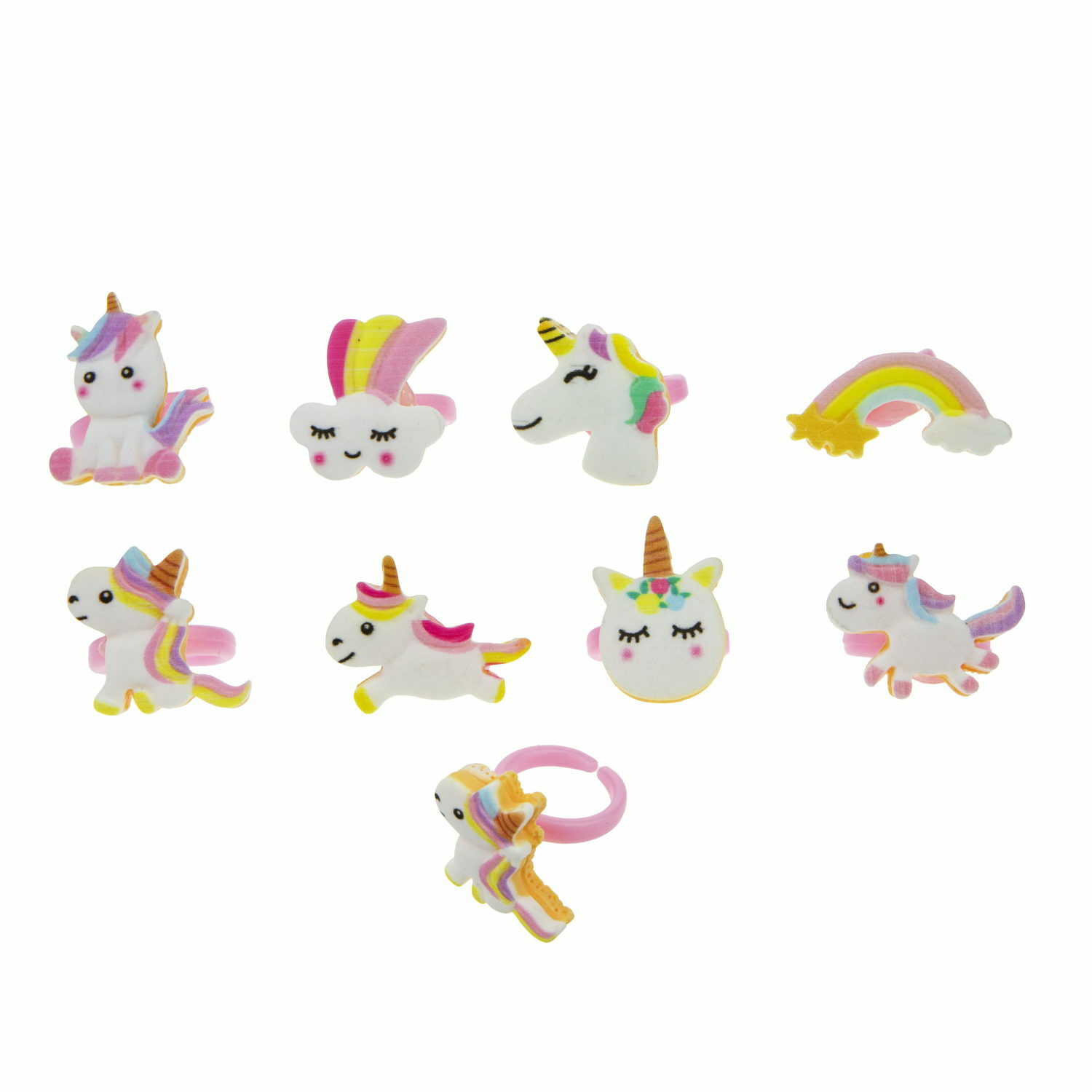 Набор бижутерии 1TOY Sweet heart Bijou 8 колец единороги Т21035-2 - фото 2
