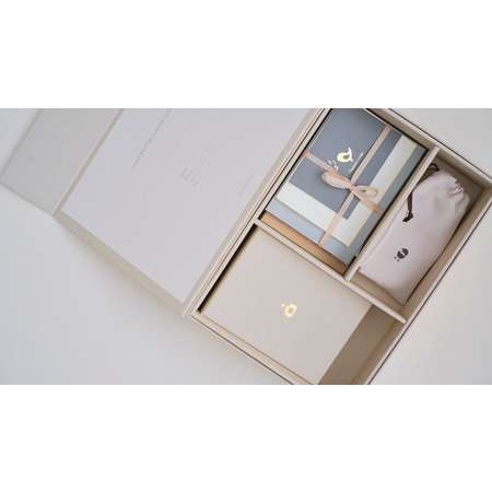 Подарочный бокс для новорожденного Memory Box Бежевый