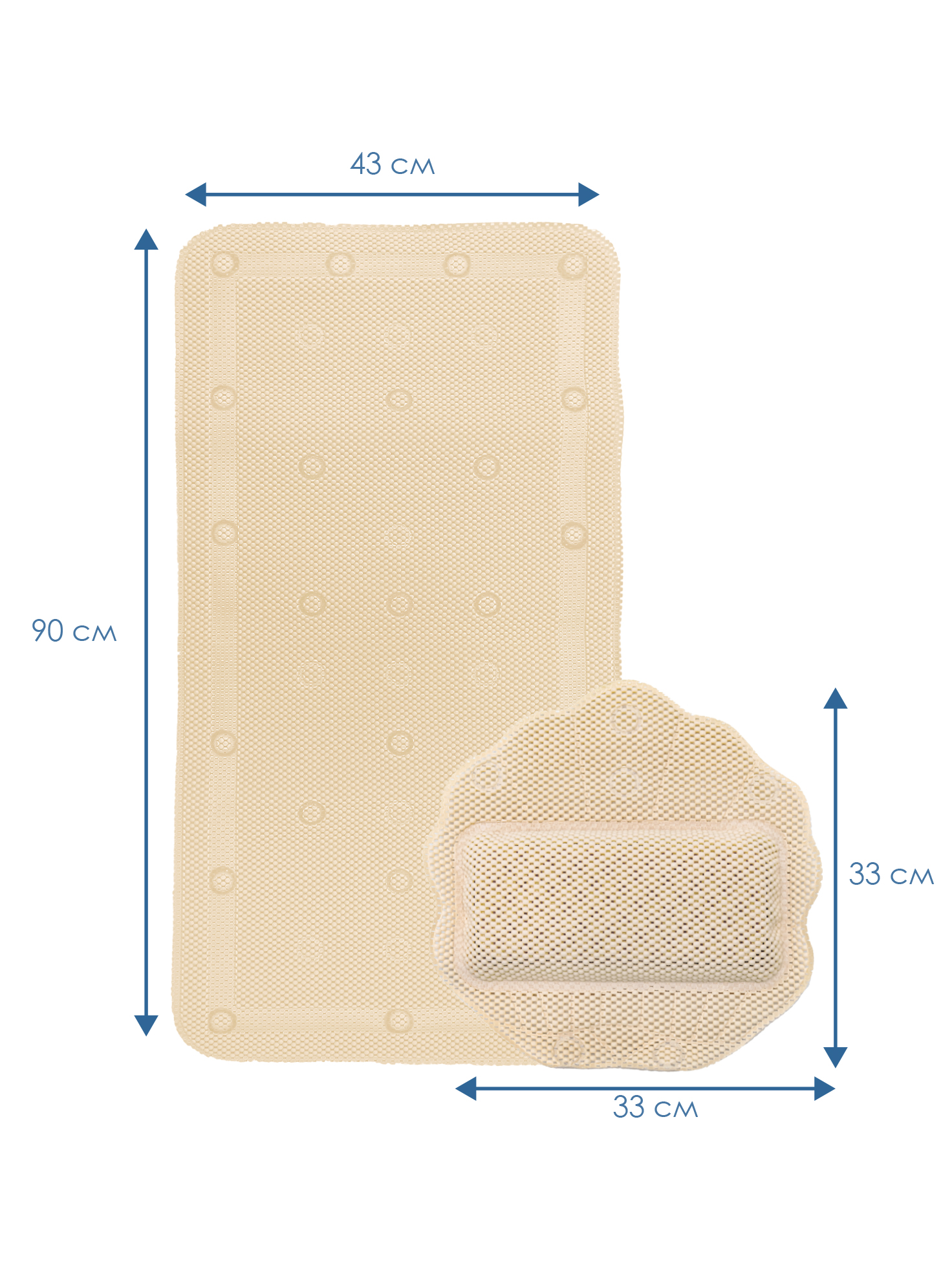 Коврик для ванной VILINA 43 x 22 см - фото 5